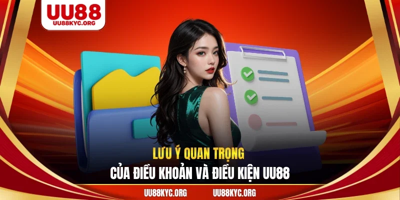 Lưu ý quan trọng của điều khoản và điều kiện UU88