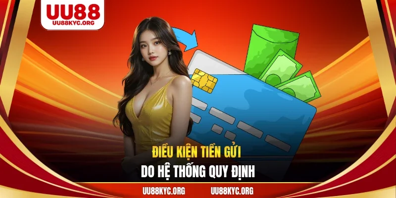 Điều kiện tiền gửi do hệ thống quy định